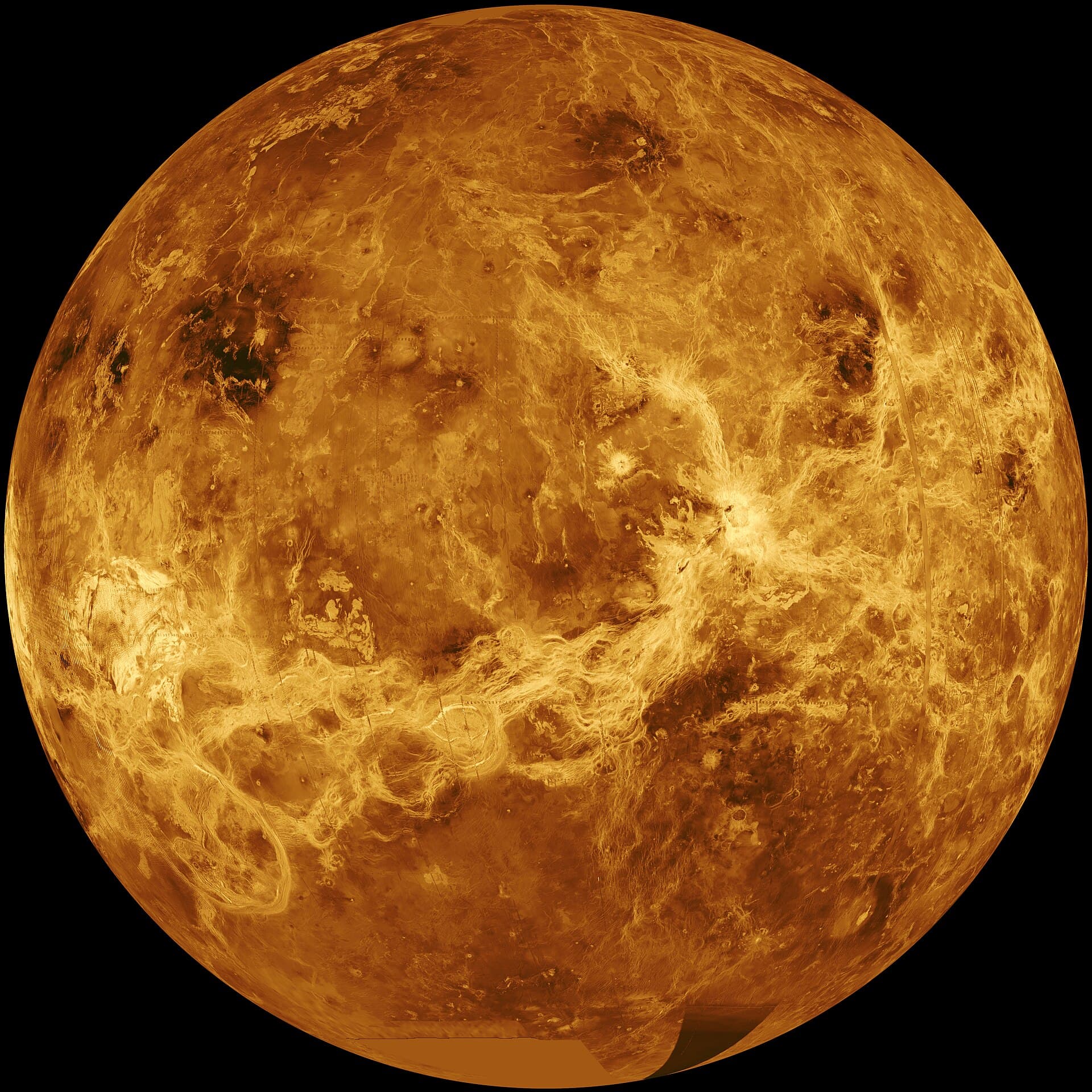 Venus radar globe